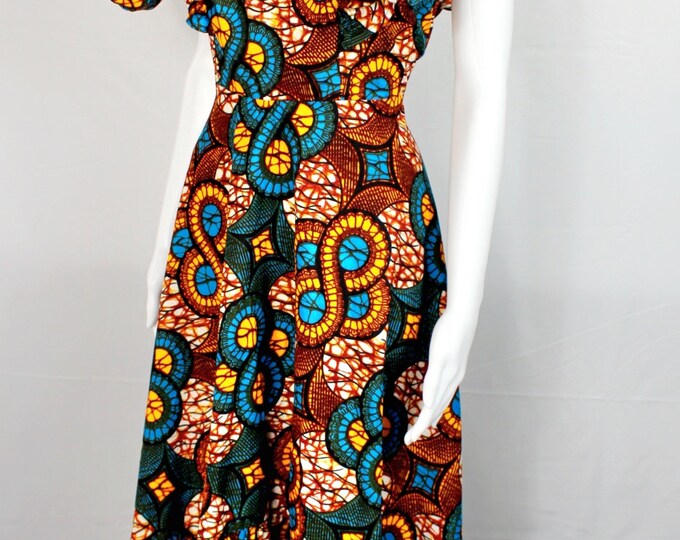 Tropical Print High-Low Dress main image 1