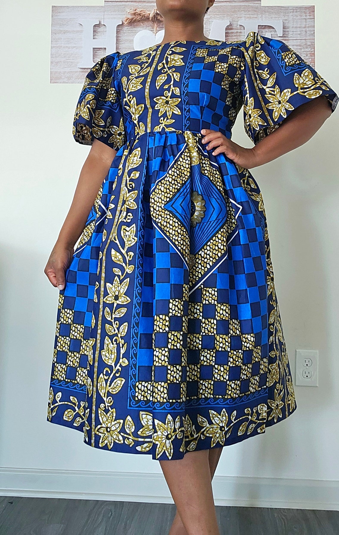 Soma Midi African Print Dress