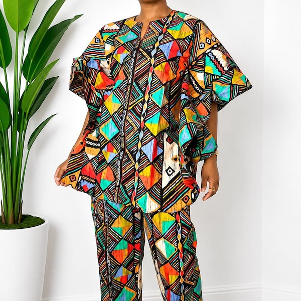 African print outfit | Ankara outfit | African print dress | African print plus size outfit