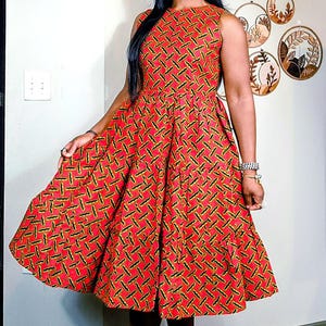 kitenge skater dress designs African Long Dress Kitenge Designs African Dress Designs For Ladies  Gorgeous Fashionable Party Wear Skater Dresses