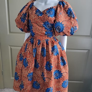 African midi dress | Ankara midi dress | African print dress