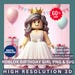 Roblox Birthday Printable, Roblox Digital Download, Roblox Girl PNG ...