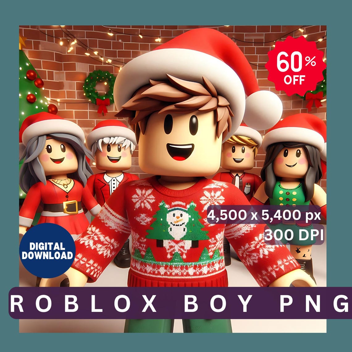 Roblox Boys Birthday on Christmas Bundle, Roblox Boy Design Roblox ...