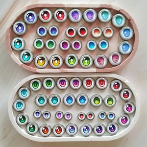 Glass Eyes Custom Color Made To Order BJD & DD Doll Eyes Size 8mm - 20mm, Commission Anime Eyeball