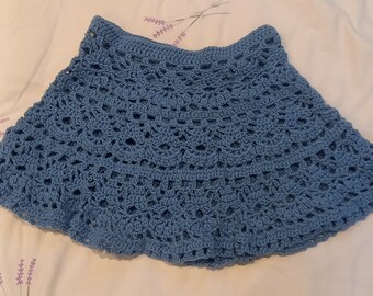 Crochet Lace Pattern Mini Skirt