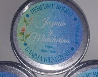 Perfumes de Jazmín y Mandarina/Calidad Premium/Olor a flores/ideal para regalar/Para enamorados/Cosmética vegana de calidad y 100% natural