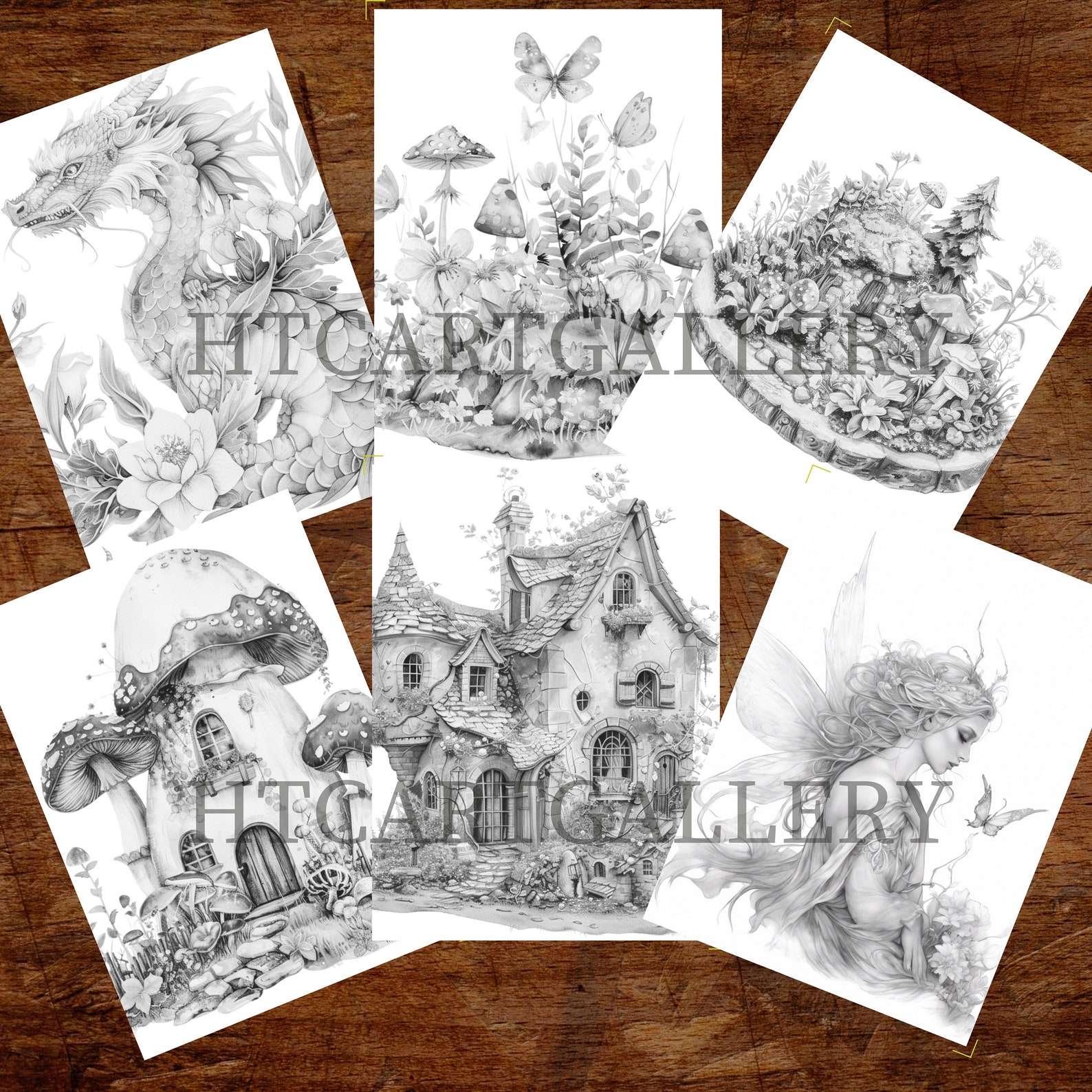 25 Fairy World Coloring Pages,fairy Garden,floral,fairies,fairy Houses