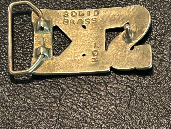 SKI solid brass belt buckle - image 6