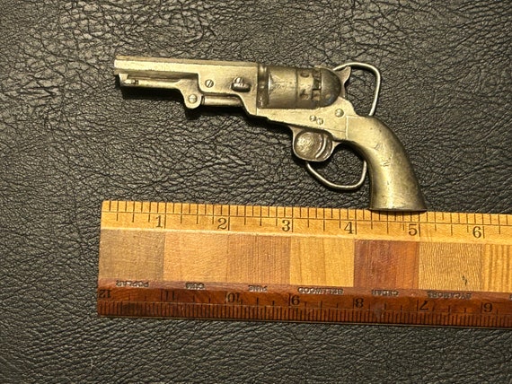 Pistol belt buckle, Bergamot Brass Works 1979 - image 3