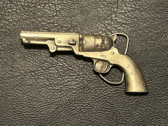 Pistol belt buckle, Bergamot Brass Works 1979 - image 9