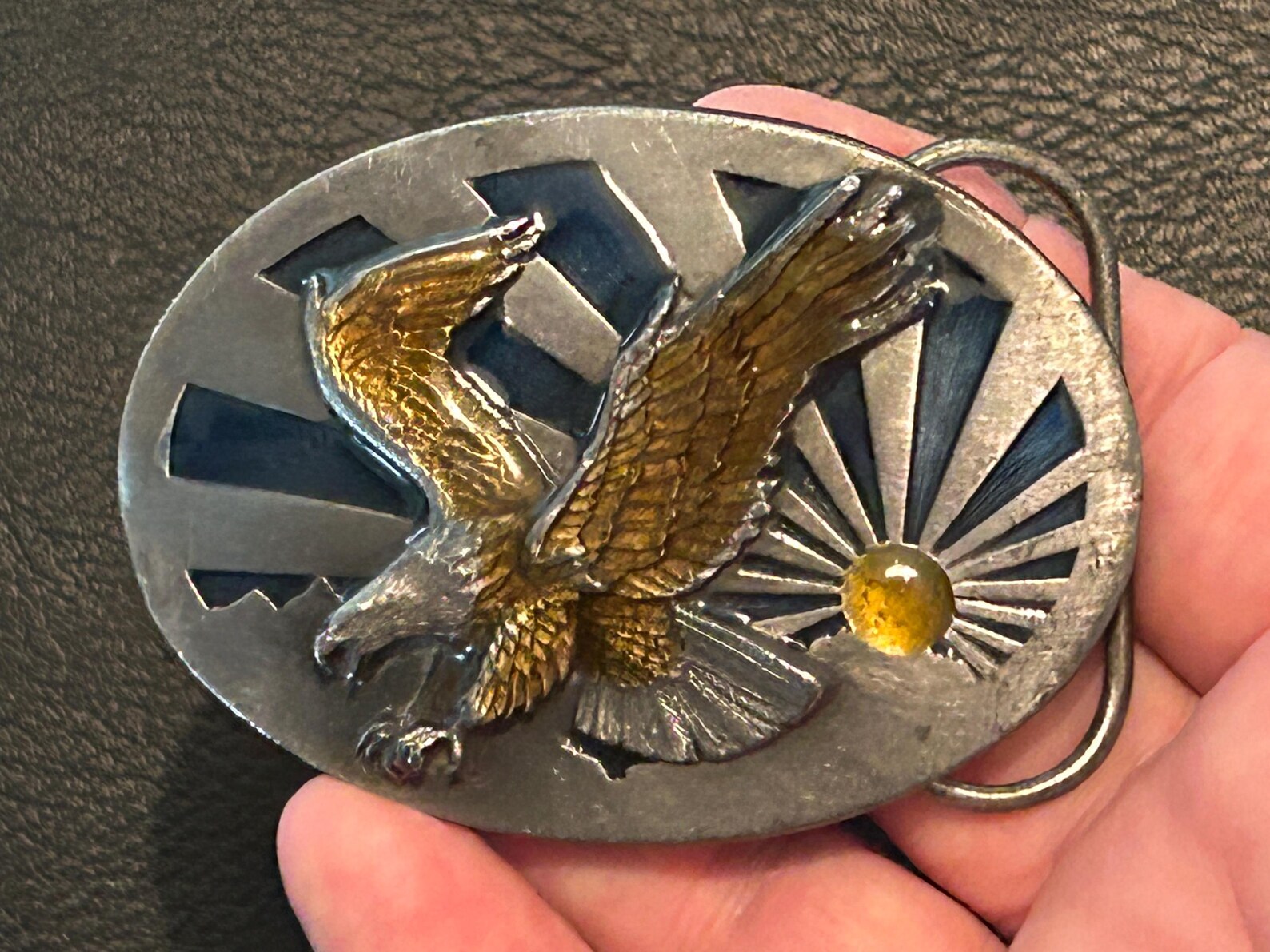 The Eagle and the Hawk, John Denver, Belt Buckle, 1986 Siskiyou - Etsy