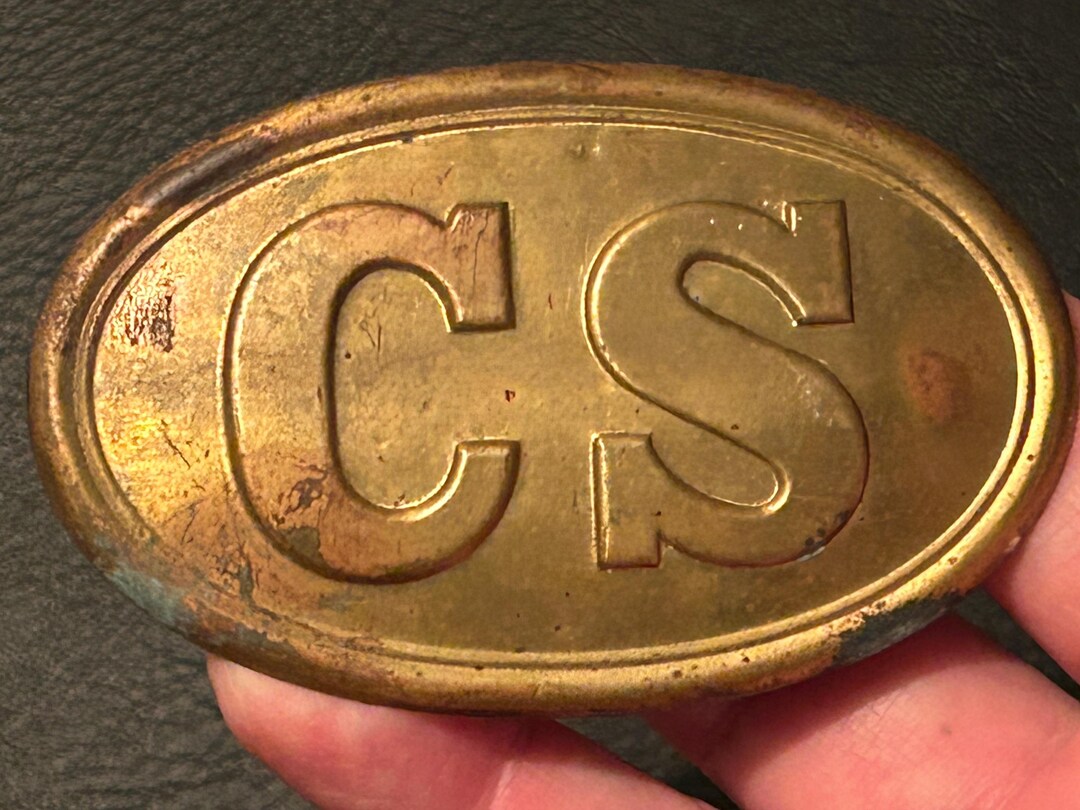 Csr Buckle CS Belt Buckle, Lead Back Reproduction, Brass Front - Etsy