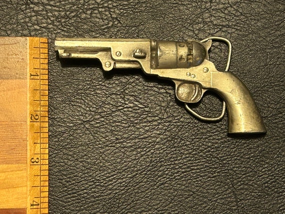 Pistol belt buckle, Bergamot Brass Works 1979 - image 4