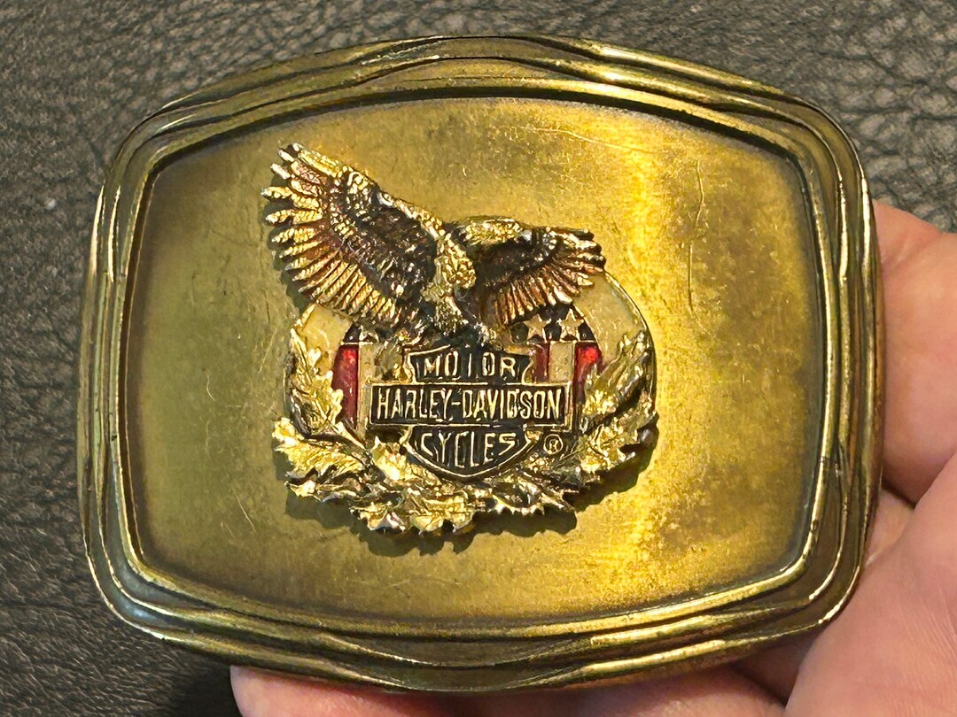 1978 Harleydavidson Eagle Belt Buckle, by Raintree Etsy