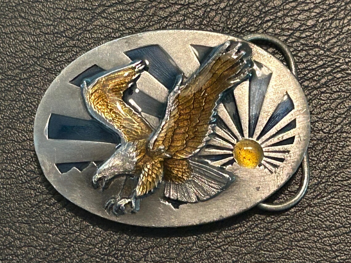 The Eagle and the Hawk, John Denver, Belt Buckle, 1986 Siskiyou - Etsy