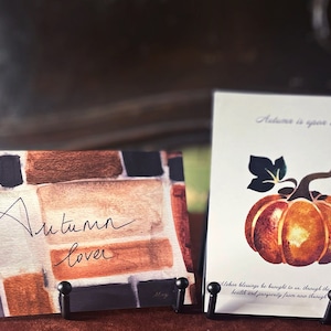 Mini série de cartes postales d’automne