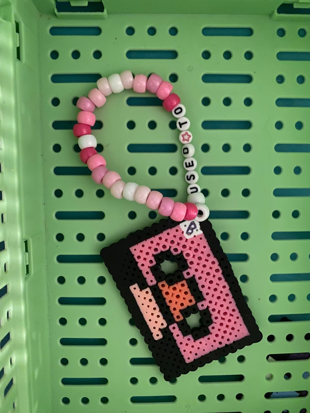 Pink Tape B Rave Perler Kandi Bracelet With Free Gift! - Etsy