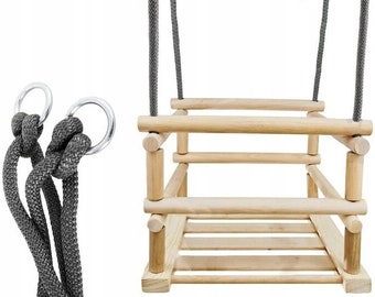 Handcrafted Eco-Friendly Wooden Swings for Kids - Sustainable Outdoor Play Equipment