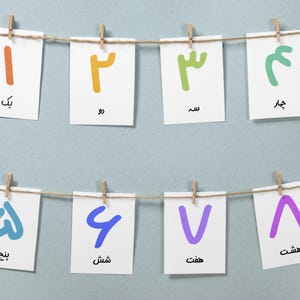 Farsi Numbers Flashcards | Learn Farsi Numbers for Kids | Persian ...