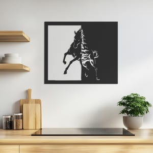 Running Horse Metal Wall Art, Abstract Horse Wall Decor, Animal Wall Decor, Modern Wall Decor, Metal Wall Art Decor,  Gift For Home