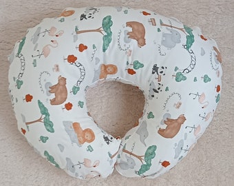 Almohada de lactancia con patrón animal, almohada para recién nacidos, almohada para amamantar, almohada para alimentación de bebés, almohada para lactancia, almohada para embarazo,