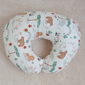 white bear nursing pillow cover