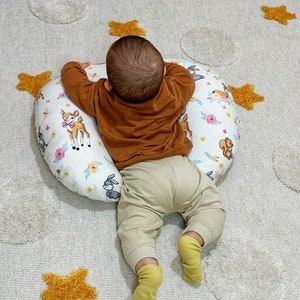 Animal Pattern Nursing Pillow Cover, Boppy Pillow Cover , Tummy Time Pillow Cover