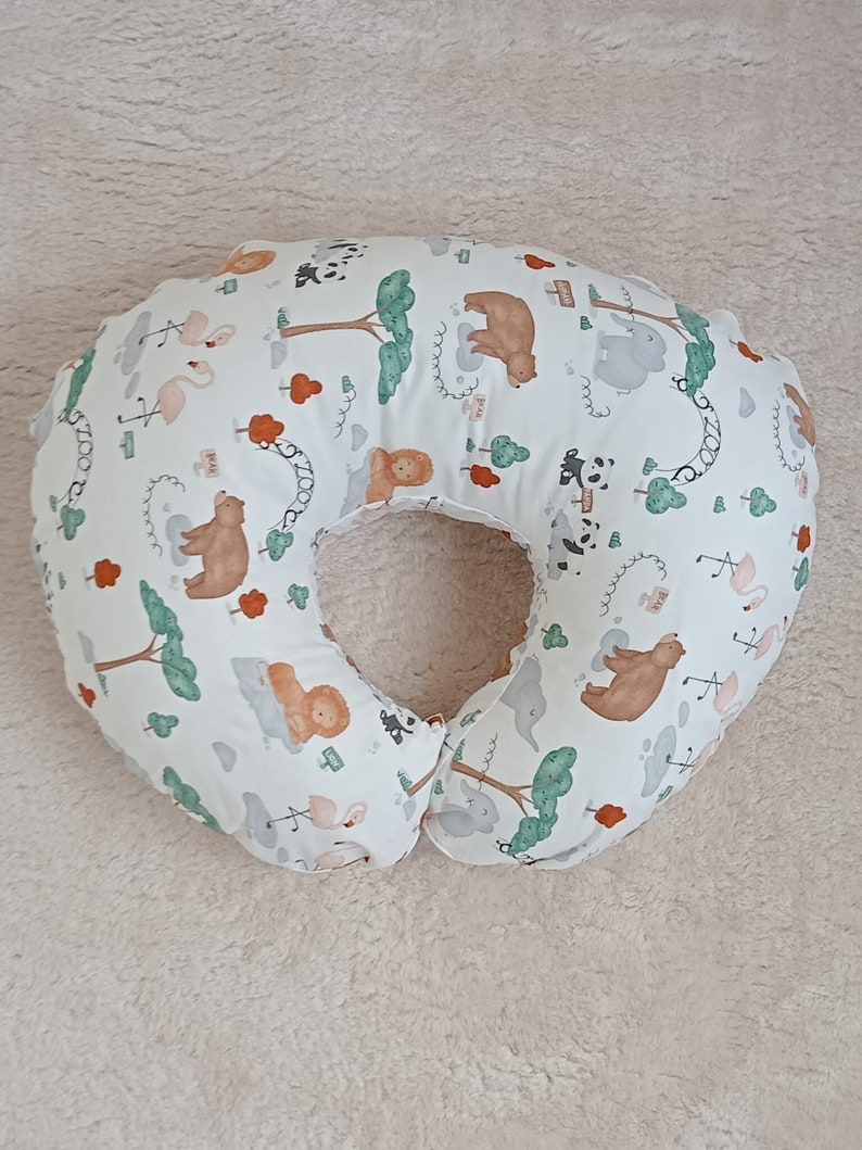 white bear nursing pillow cover