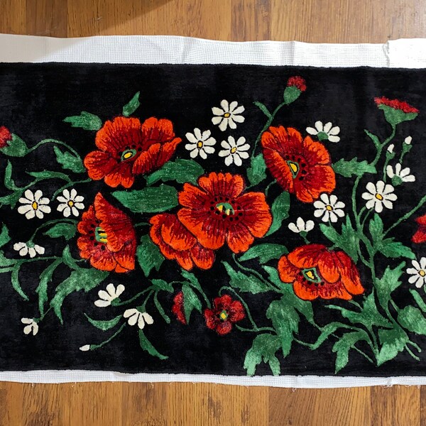 Embroidered Rug - Etsy