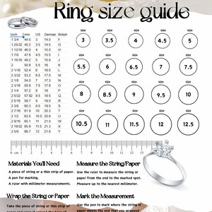 Ring Size Chart Printable Ring Sizer, Ring Size Guide, Printable Ring ...