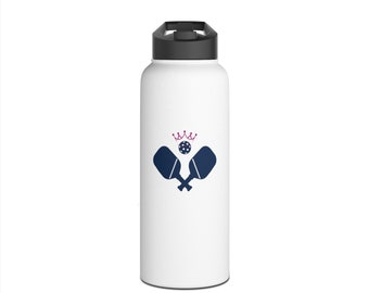 Pickleball Stainless Steel Water Bottle | Great for On and Off the Court | A Gift for the Pickleballer in Your Life, or for Yourself!