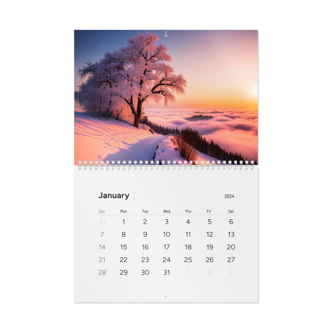 Standard Wall Calendar 2024 Etsy
