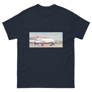 British Airways ba A350, das Gatwick Londonflieger, Unisex klassisches T-Shirt