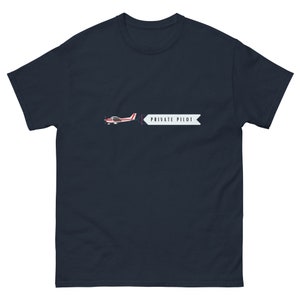 Licença de piloto privado Pilot ppl LAPL ATPL Cessna piper monomotor solo estudante comando capitão instrutor de voo Camiseta clássica masculina
