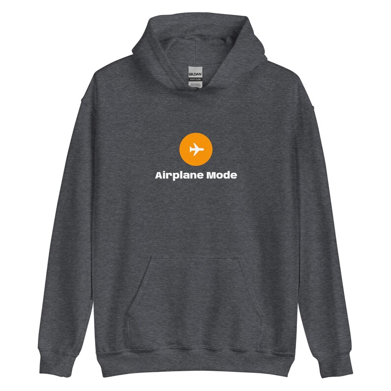 Airplane Mode Unisex Hoodie Aviator Pilot AVgeek Enthusiast Gift Airline Airport