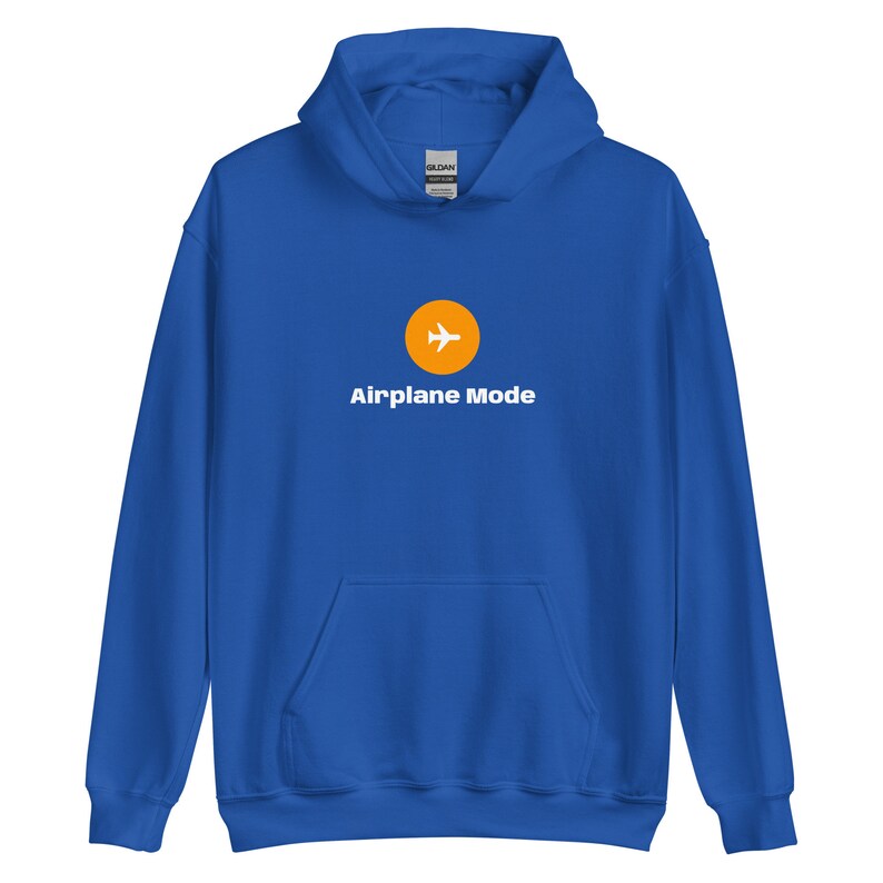 Airplane Mode Unisex Hoodie Aviator Pilot AVgeek Enthusiast Gift Airline Airport