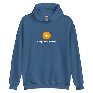 Airplane Mode Unisex Hoodie Aviator Pilot AVgeek Enthusiast Gift Airline Airport