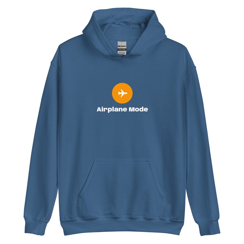 Airplane Mode Unisex Hoodie Aviator Pilot AVgeek Enthusiast Gift Airline Airport