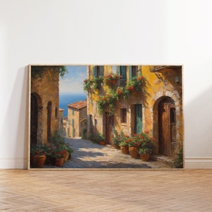 Sicilia Italy Print | Italy Wall Art | Italy Oil Painting | Italy Printable Wall Art | Italy Wall Decoration | Italy Gift for Travel Lovers