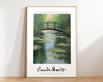 Claude Monet Water Lilies Print | Vintage Botanical Art (Digital Download)