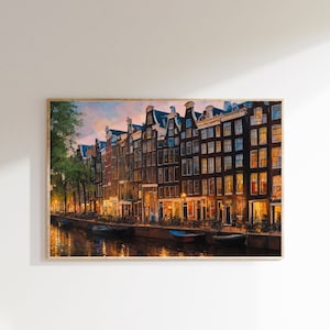 Amsterdam Print | Amsterdam Wall Art | Amsterdam City Poster | Netherlands Art Print | Amsterdam Wall Decor | Holland Print | Travel Print