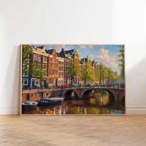 Amsterdam Print | Amsterdam Wall Art | Amsterdam City Poster | Netherlands Art Print | Amsterdam Wall Decor | Holland Print | Travel Print