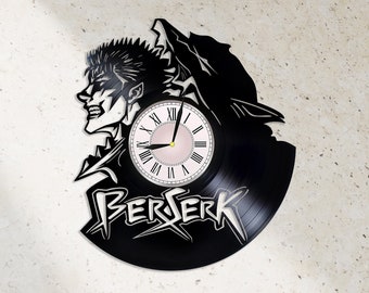 Berserk Anime Vinyl Record Clock | Manga Art Wall Decor