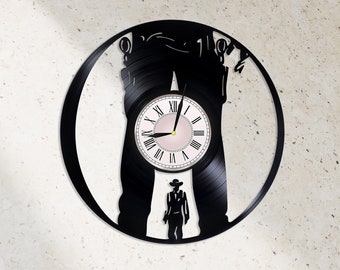 High Noon Vinyl Record Wall Clock | Western Movie Art