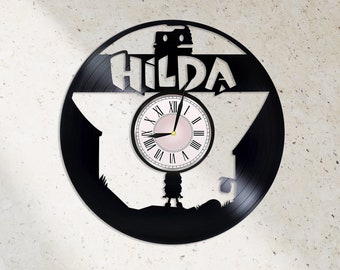 Hilda TV Series Vinyl Record Clock | Trendy Home Decor