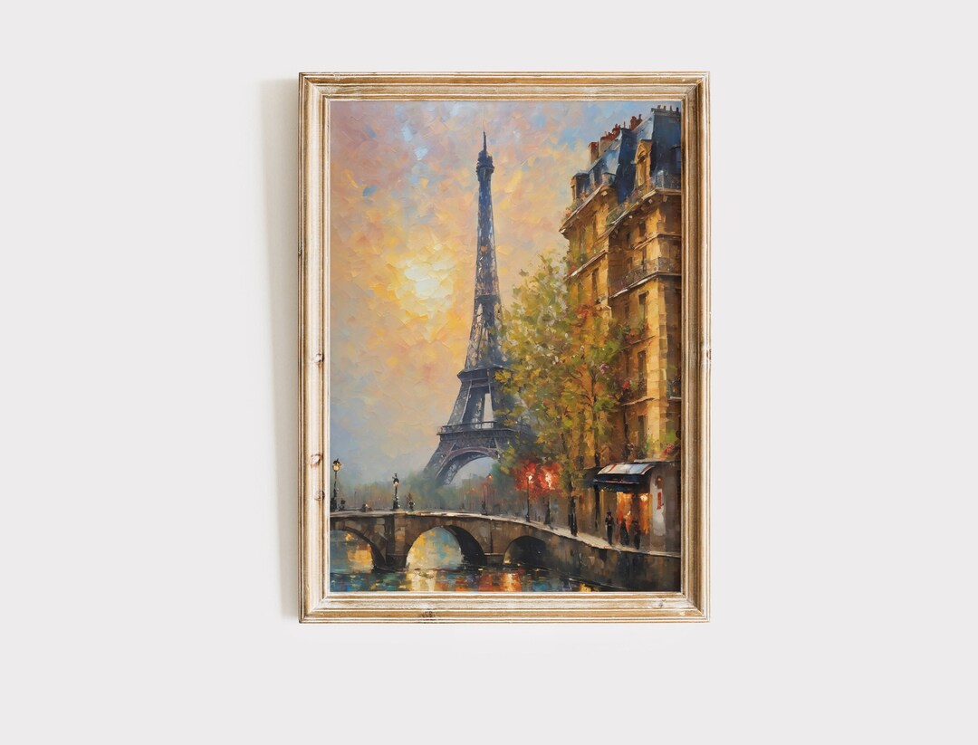 Retro Paris Print | France Wall Art | Eiffel Tower Print | Paris ...
