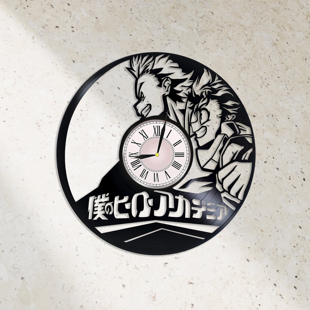 BNHA Vinyl Record Clock | Anime Manga Wall Art Decor - Etsy
