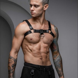 Leather Men Harness, Chest Harness Man, Shouler Harness Belt, Men's Accessories, Plus Size Men Harness, Bulldog Harness, Gift for Boyfriend
