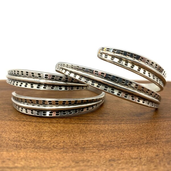 Iconic vintage David Andersen Saga Viking bracelets in sterling silver. Made in Norway. Up to 2 available.