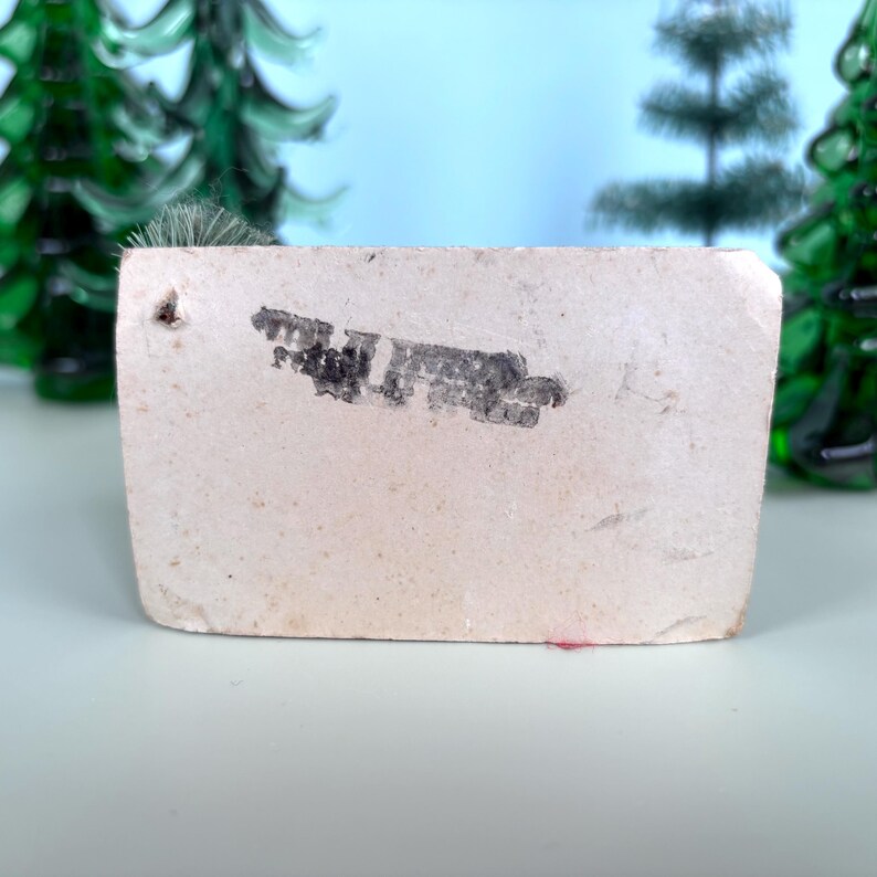 Vintage Antique Putz House in Red Brick for Christmas Village